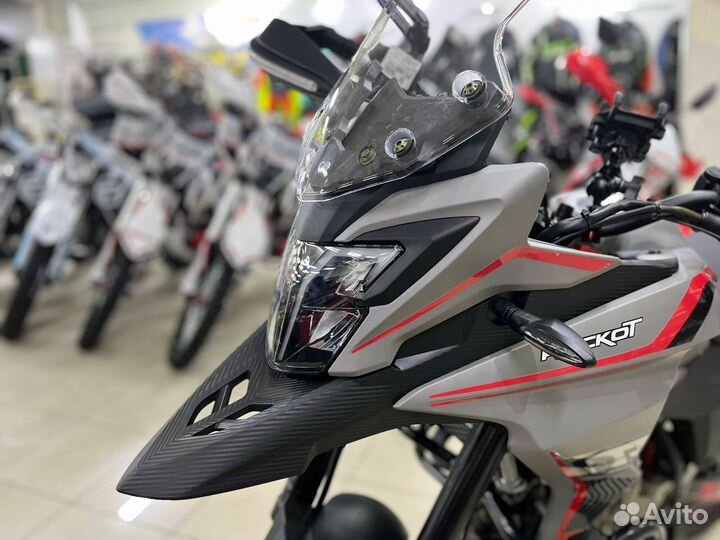 Мотоцикл тур-эндуро Rockot Dakar 250 серо-зеленый