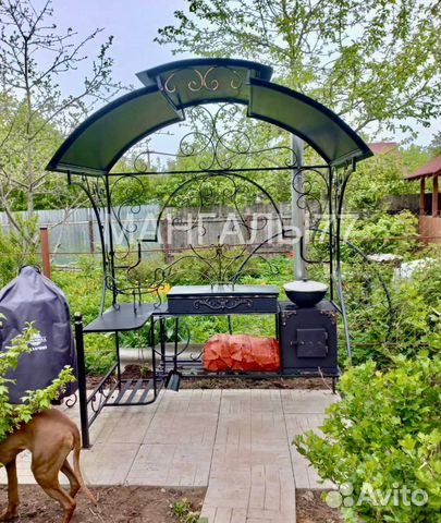 Мангал с крышей
