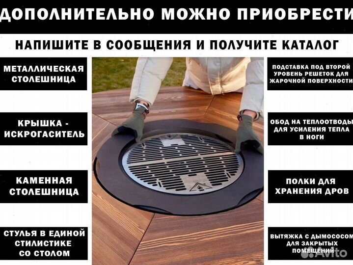 Стол очаг гриль барбекю мангал все размеры