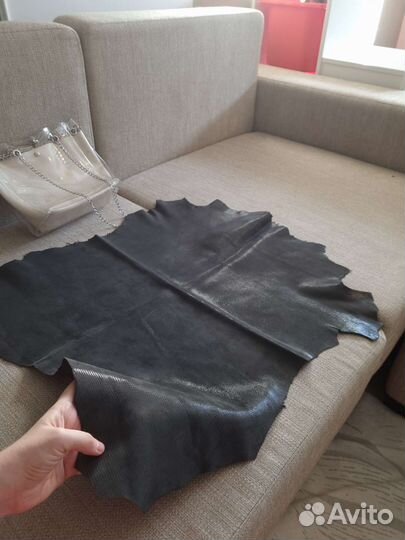 Лоскут, отрез натуральной кожи италия