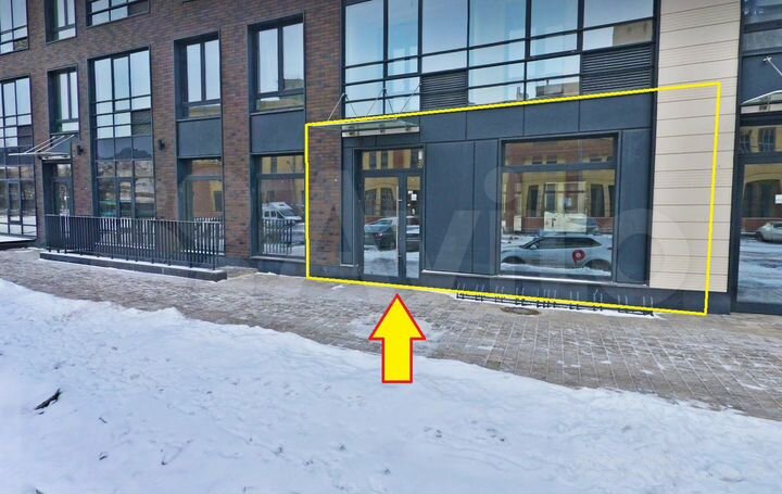 Собственник, 97 м², 1 этаж, витрины, новый ЖК