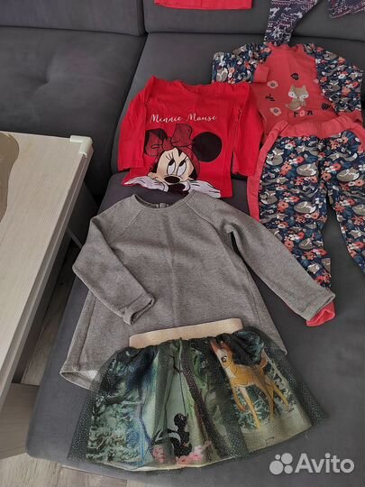 Пакетом на девочку 104 фирменные вещи