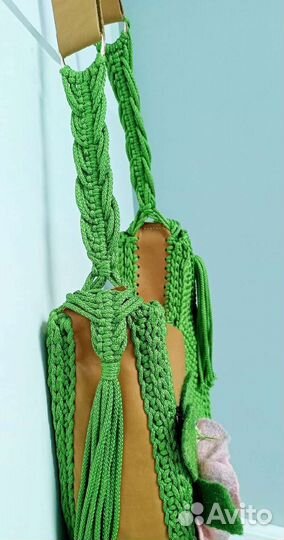 Сумка женская вязаная из полиэфирного шнура