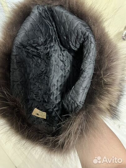 Норковая шапка мужская ушанка