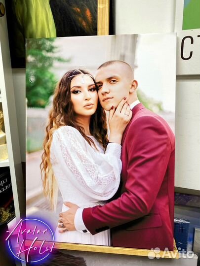 Портрет по фото на холсте на заказ Курск