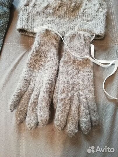 Комплект шапка перчатки