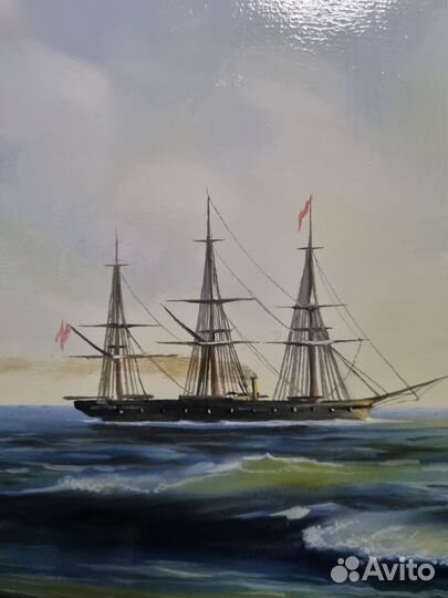 Картина маслом на холсте море