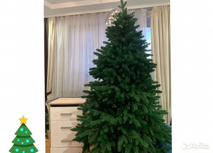 Новогодняя ель литая 2,1 м, premium