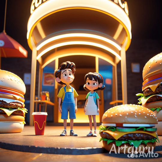 Кассиры и повара в Фудкорт(Полный день)