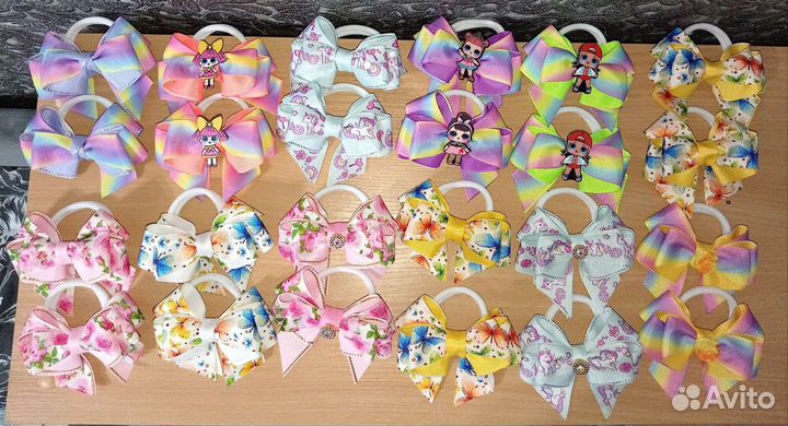 Резиночки для волос ручной работы