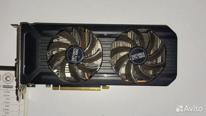 Видеокарта GTX 1060 6gb palit dual