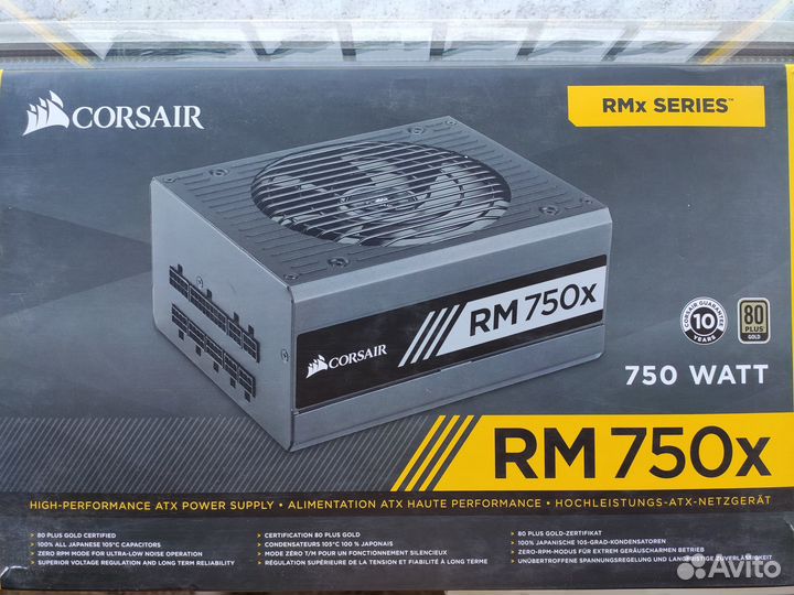 Блок питания Corsair RM750x 80+ Gold