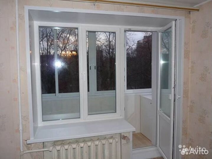 Балконная группа под ключ в кирпичном доме