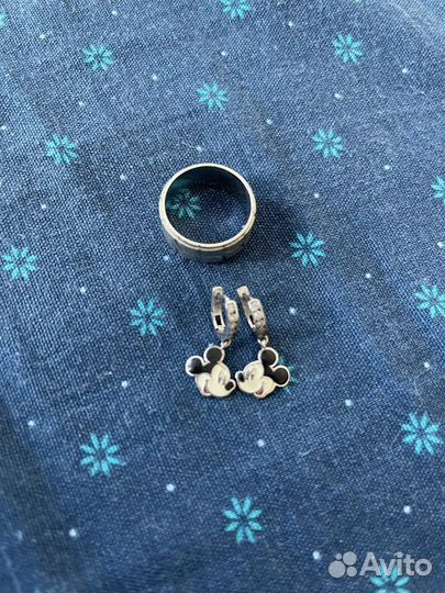 Серебряные серьги детские 925 пробы
