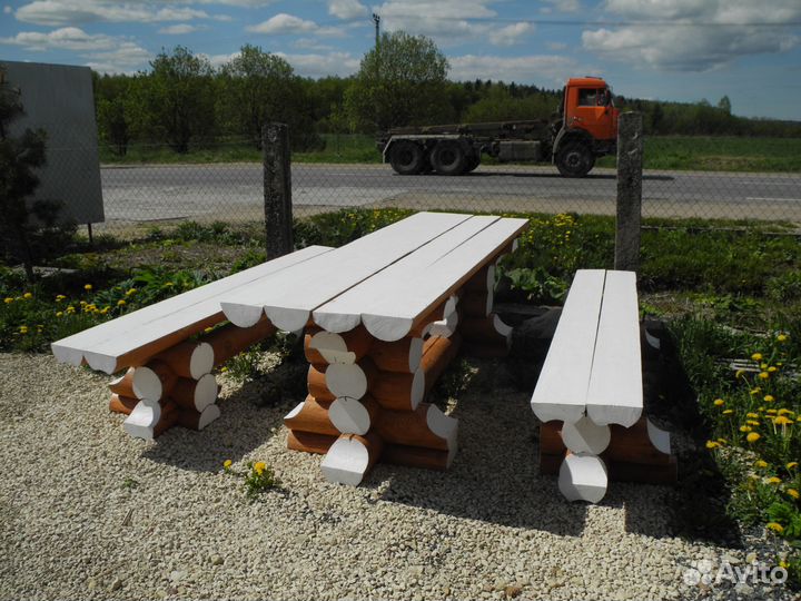 Сруб Дачной мебели из бревна для Бани