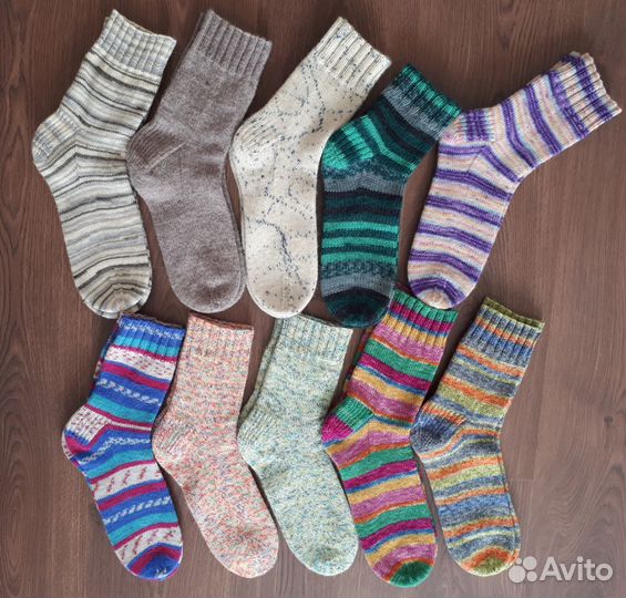 Вязаные носки