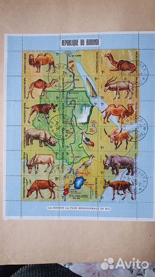 Два блока марок Бурунди