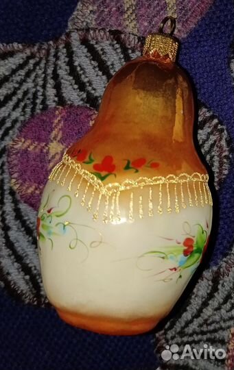 Матрешка расписная ёлочная игрушка Ариель