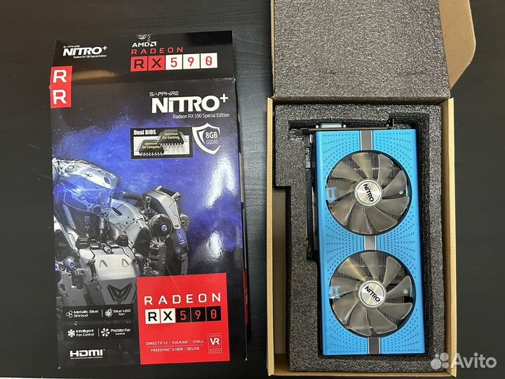 Видеокарта sapphire rx 590 nitro 8gb SE