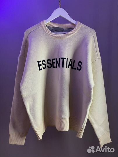 Вязанный свитер essentials два цвета в наличии