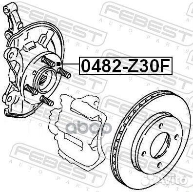 0482-Z30F к-кт подшипника ступицы перед. Mitsu