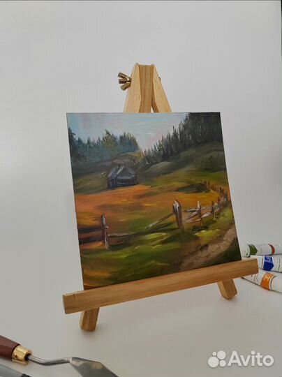 Этюд пейзаж маслом