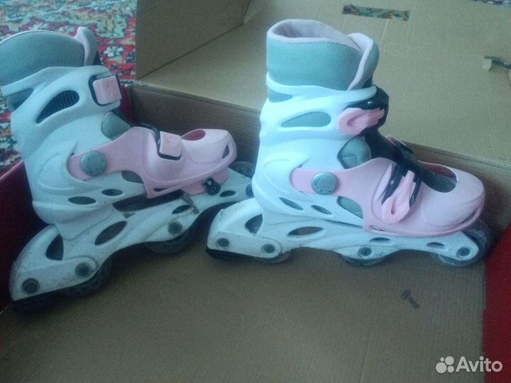 Роликовые коньки детские раздвижные