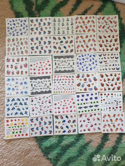 Водные наклейки на ногти