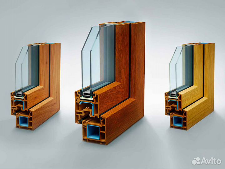 Ремонт окон, стеклопакет Эконом RAL1451