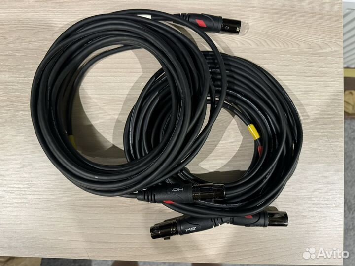 Аудио звуковой кабель провод микрофонный