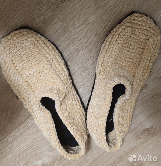 Тапочки домашние вязаные