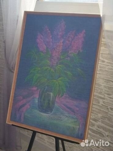 Картина цветы в вазе