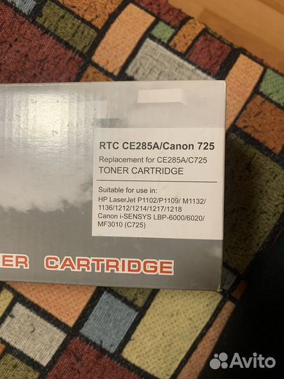 Картридж для принтера rtc ce285a/canon725
