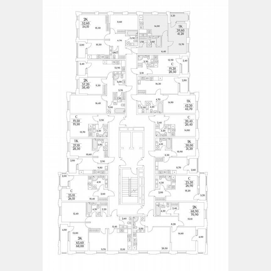 1-к. квартира, 41,2 м², 5/13 эт.