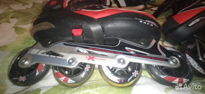 Роликовые коньки + комплект защиты (новые)