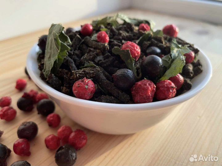 Иван чай со смородиной 1кг, кипрей, крафтовый