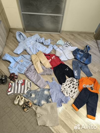 Вещи пакетом на мальчика 74-80