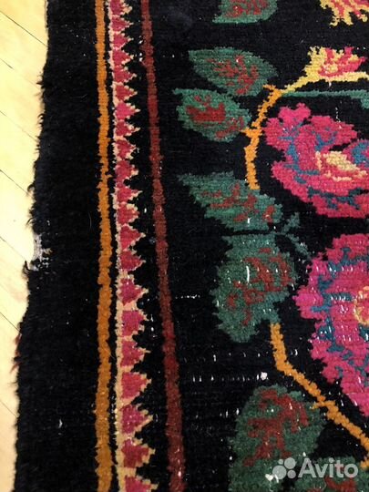 Ковер шерстяной ручной работы винтажный
