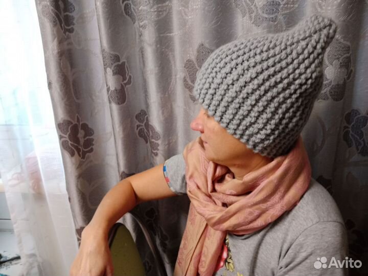 Шапка бини полушерсть