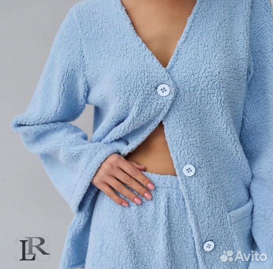 Теплый женский домашний костюм