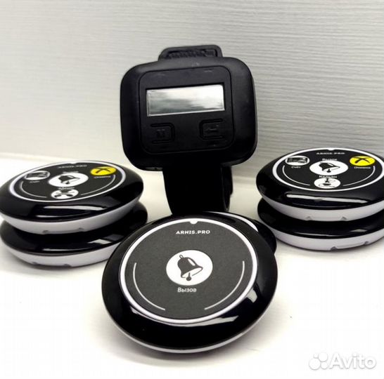 Кнопка вызова персонала, официанта с часами