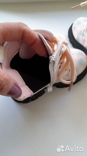 Сапожки для девочки демисезонные. Размер 22