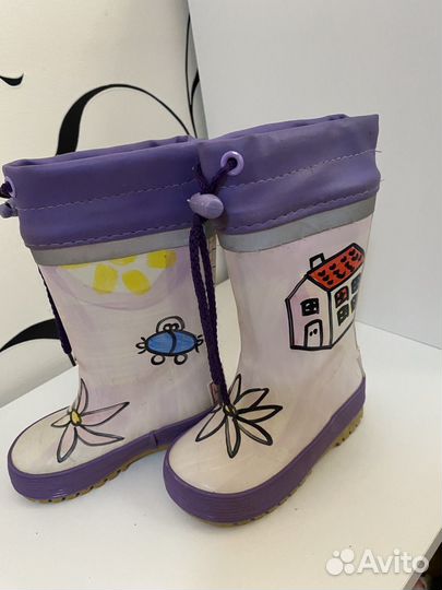 Резиновые сапожки для девочки 20