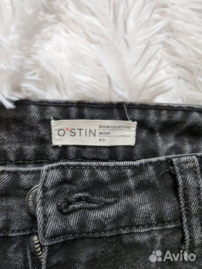 Джинсы черные широкие женские 46 buggy