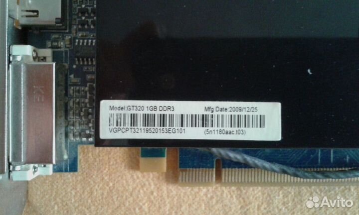 Видеокарта GeForce GT 320 1GB gddr3