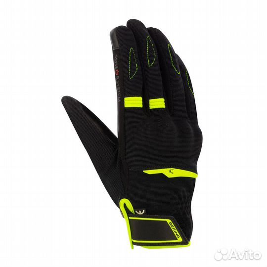 Motorradhandschuhe Bering Fletcher EVO Schwarz-Fluo Черный