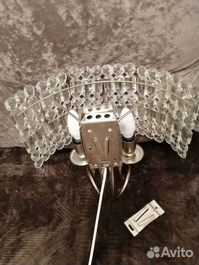 Хрустальное бра светильник настенный ночник СССР
