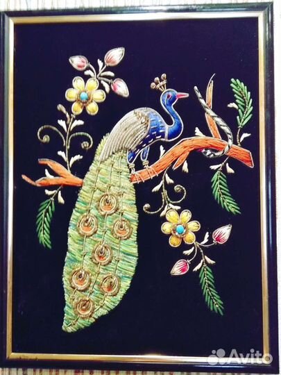 Панно картина вышивка