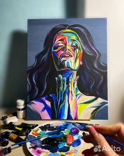 Картина холст акрил