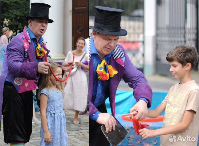 Фокусы с животными, Фокусник с кроликом, Аниматор